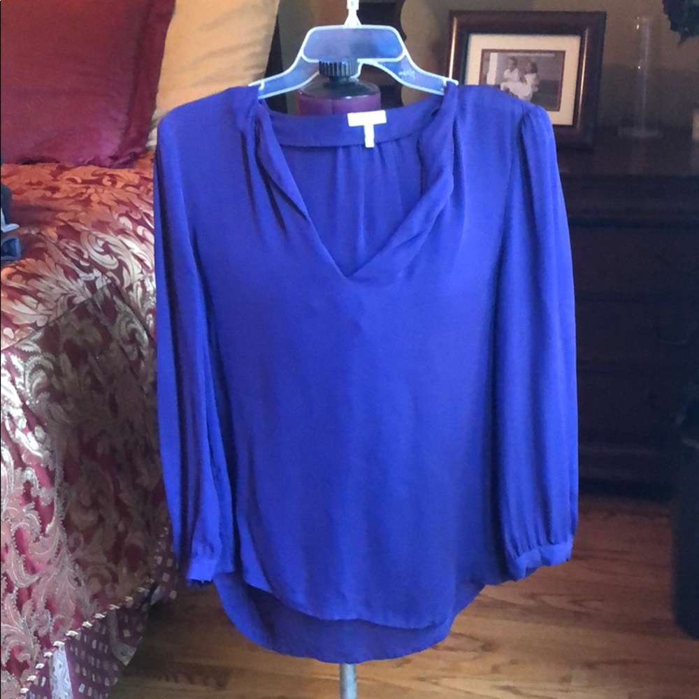 Joie purple silk blouse